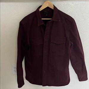 Banana Republic Burgundy Long Sleeve Shirt M
